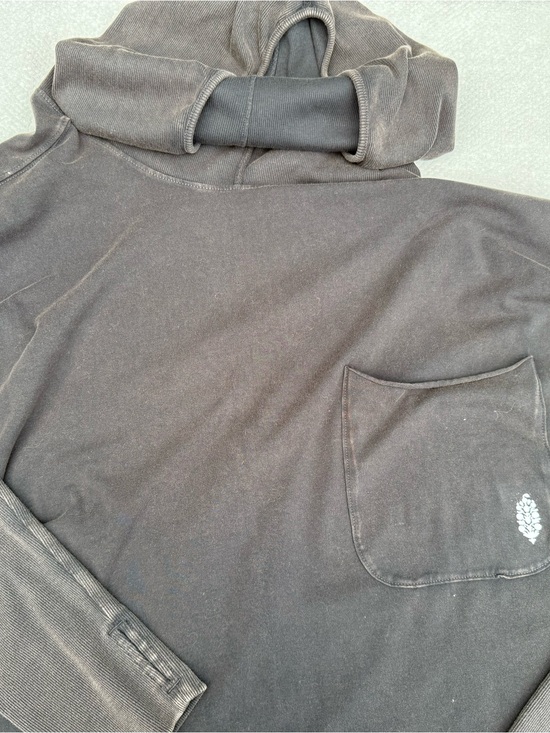 We The Free Tops - We The Free Women's Black/ gray Hooded Pocket Sweatshirt